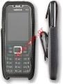 Original Jim Thomson Leather case for Nokia E52 Black whith belt clip