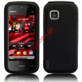 Case from silicon for Nokia 5230  in black color
