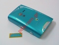 Original battery cover SonyEricsson XPeria X10 (E10i) Mini Turquise Blue color 