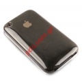 Plastic case skin for Apple iPhone 3G, 3GS Transparent black color Hobo