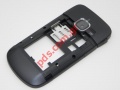 Original Nokia C3-00 B cover back middle Black with parts
