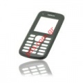 Original front cover Nokia C1-02  with display glass Black color