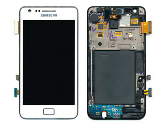 Set Display (OEM) Samsung i9100 Galaxy S2 white (Display+Gorilla display glass+ digitazer touch screen)