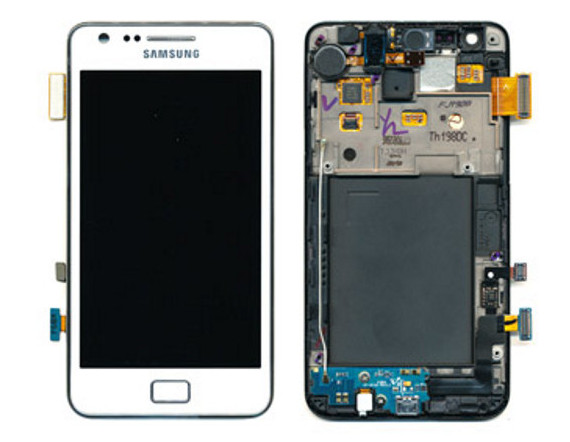     (OEM)   Samsung i9100 Galaxy S2 White (Display+Gorilla display glass+ digitazer touch screen) 