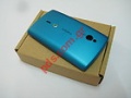 Original battery cover SonyEricsson SK17i Xperia MiniPro in color Turquoise