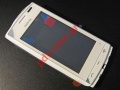 Original front cover Nokia 500 white color with touch scren digitazer