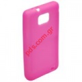 Plastic soft case silicon for Samsung i9100 Galaxy S2  in pink color