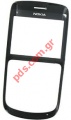 Original front cover Nokia C3-00 with display glass in black color