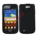Plastic soft case silicon for Samsung i8150 Galaxy W  in black color