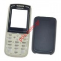 Original housing Nokia 1650 front beige with window blue and battery cover blue