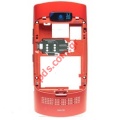 Original Nokia Asha 303 Mdf Back B Cover Red with parts