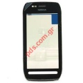 Original front cover Nokia 603 with Digitazer touch screen glass in black color
