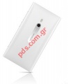 Original back Body battery cover Nokia Lumia 800 in white color.