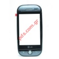Original housing front cover LG GW620 with digitazer touch screen grey