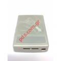 Original battery cover Nokia N76 in silver white color (including side buttons)