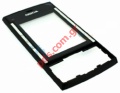 Original housing Nokia X3 front cover in black color and display glass