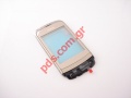 Original Nokia C2-06, C2-03 front A Cover with Touch Screen and Window Gold