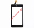 Original front cover LG P720 Optimus 3D Max with touch screen digitizer Black