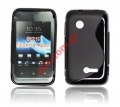 Back case super slim line with S type Sony Xperia Tipo st21i in black color