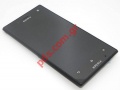 Original front cover with Glass and Digitazer set complete  LT26W Xperia ACRO S Black