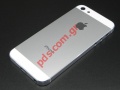 Πρόσοψη πίσω καπάκι με το μεσαίο πλαίσιο Apple iPhone 5 A1428 σε λευκό χρώμα
