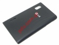 Original battery cover Optimus L5 E610 NFC Black in black color