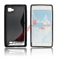 Back case super slim line with S type design LG Optimus 4X HD P880 in black color