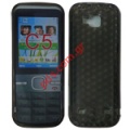 Transparent hard plastic case for Nokia C5-00 TRN Black cyrcle