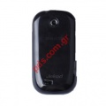 Transparent hard plastic silicon TPU case excellent fit for Samsung i5500 Wave 550 in black color.