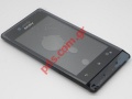 Original front cover Sony Xperia Miro ST23i in black color (complete set)