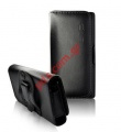 Horizontal case with clip for Apple Iphone 5 Black full style