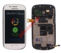 Original LCD Display Samsung GT Galaxy S3 Mini i8190 Complete with Touch Unit Digitazer Ceramic White