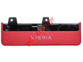 Original housing bottom cover Sony Xperia SOLA MT27i in Red color