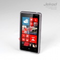 Transparent soft plastic silicon TPU case Nokia Lumia 820 excellent fit in transparent brown color.