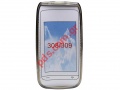 Transparent hard plastic case for Nokia Asha 308, 309 TRN Black cyrcle