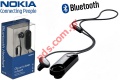 Original Bluetooth headset Nokia BH-118 Black with clip cable BOX