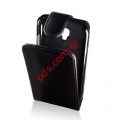 Protective case flip open Samsung i8190 Galaxy S3 Mini in black color