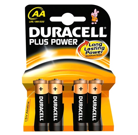   DURACELL AA LR6 Plus power Pack 4pcs Blister 