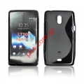 Back case super slim line with S type Sony Xperia T LT30A in black color