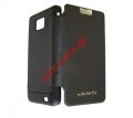  Flip Book Samsung i9100 Galaxy S2 Black Techno Mercury Blister