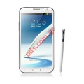 Mobile smartphone Samsung Galaxy Note 2 N7100 color Marble White
