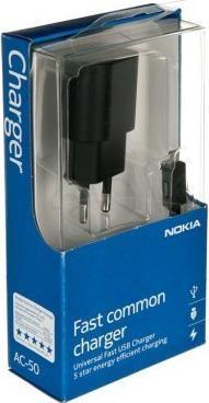 Original travel fast charger Nokia AC-50 Blister