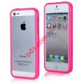 Προστατευτική θήκη bumper Apple iPhone 5 Pink Ροζ πλαίσιο