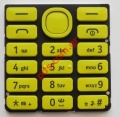 Original keypad for Nokia 206 yellow color