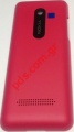 Original battery cover Nokia 206 Magenta Pink (DUAL SIM)