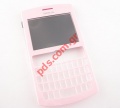 Original housing front cover Nokia Asha 205 Pink color with window glass
