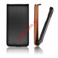 Case Slim flipcase open Carbon Samsung Galaxy S4 i9500 Black
