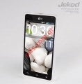 Transparent soft plastic gel case Jekod LG Optimus G E975 in white color.
