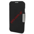 Leather case flip with stand Samsung i9500 Galaxy S4 Black