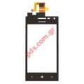 External glass Huawei Ascend W1 Black with Digitizer Touch Screen